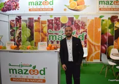 Ashraf Hafez, operation manager from Mazeed Produce. The Egyptian company exports a variety of fruits, like grapes and citrus. 